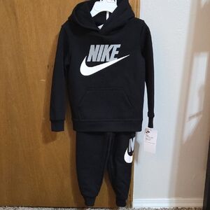 Nike Black Tracksuit with White Logo